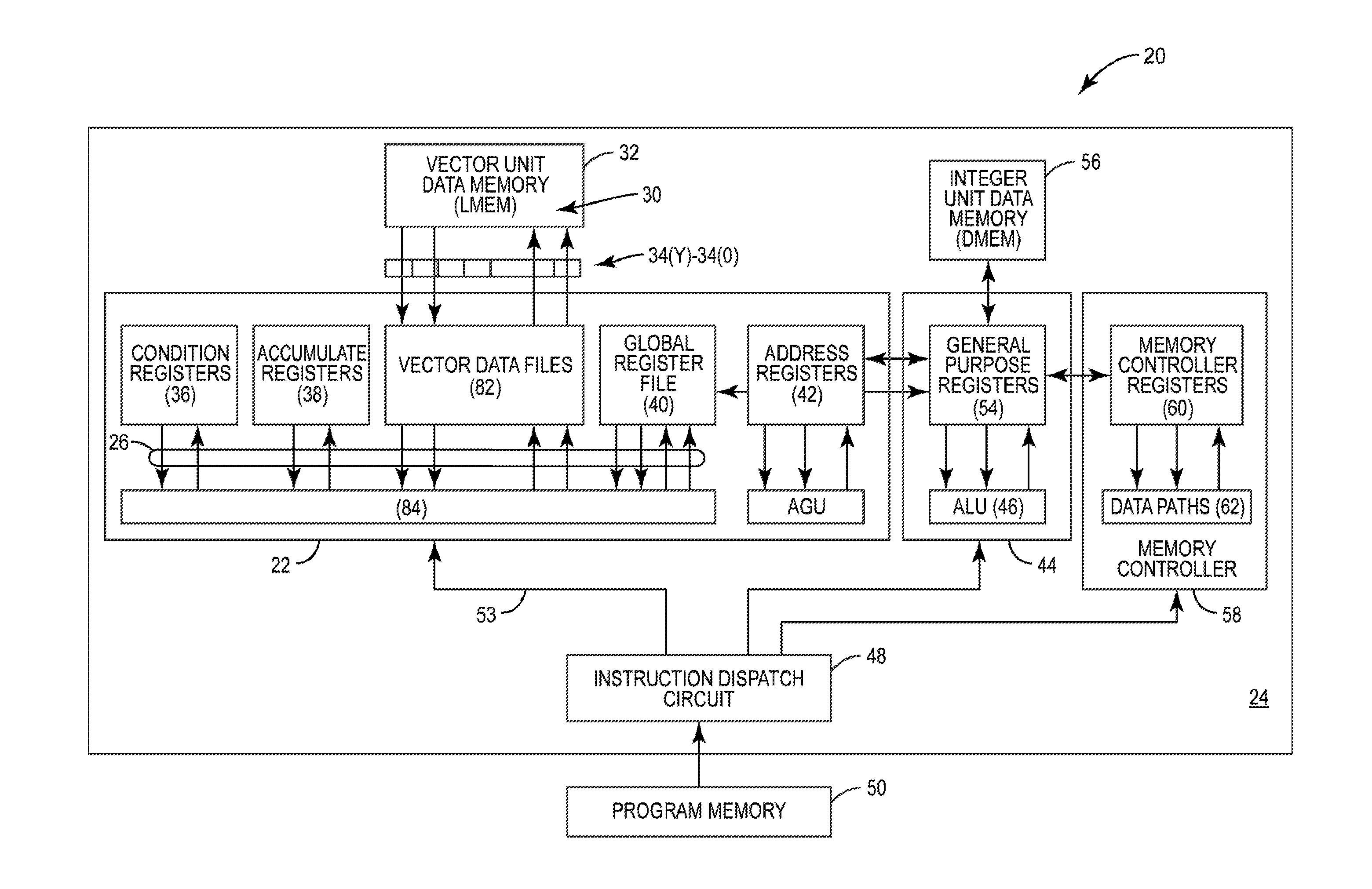 VECTOR PROCESSING ENGINES (VPEs) EMPLOYING FORMAT CONVERSION CIRCUITRY IN DATA FLOW PATHS BETWEEN VECTOR DATA MEMORY AND EXECUTION UNITS TO PROVIDE IN-FLIGHT FORMAT-CONVERTING OF INPUT VECTOR DATA TO EXECUTION UNITS FOR VECTOR PROCESSING OPERATIONS, AND RELATED VECTOR PROCESSOR SYSTEMS AND METHODS