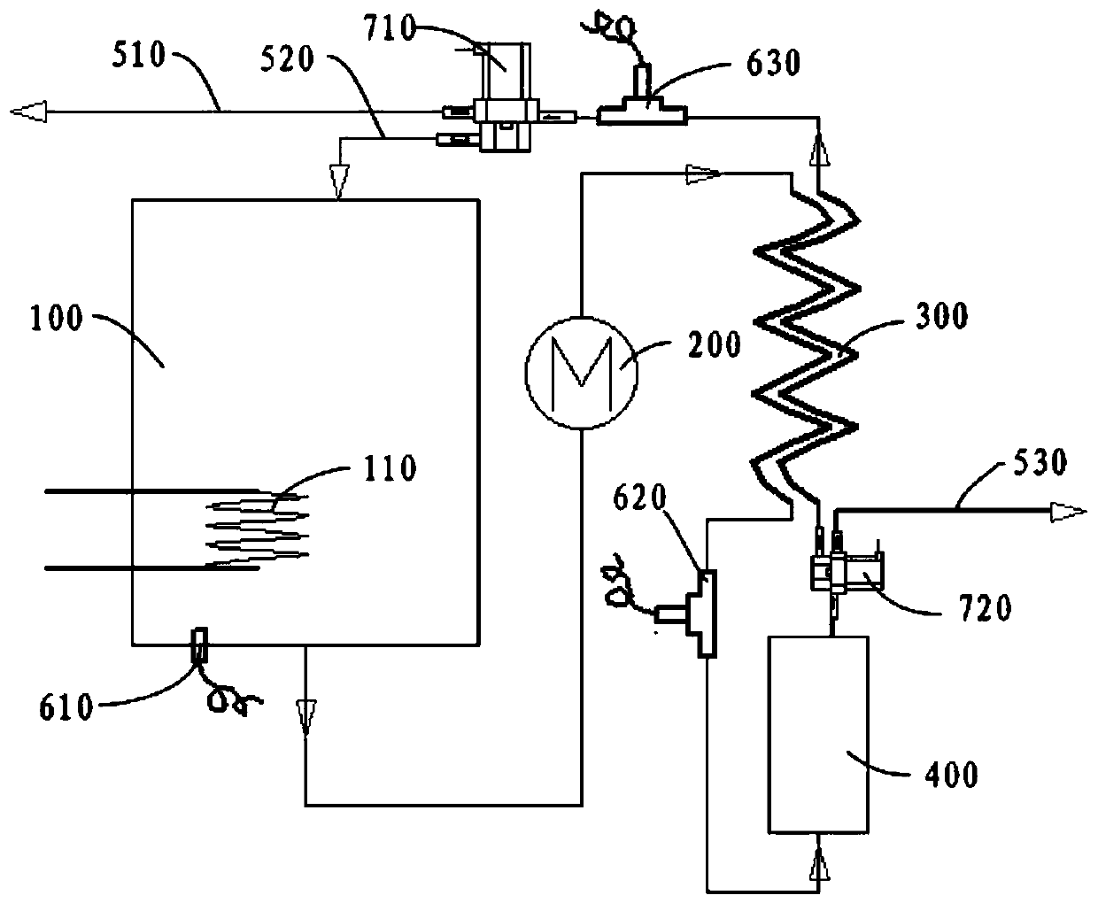 Warm boiled water system and drinking device