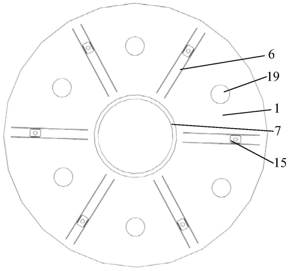 Large-displacement rotating shaft energy consumption self-resetting bridge vibration isolation support