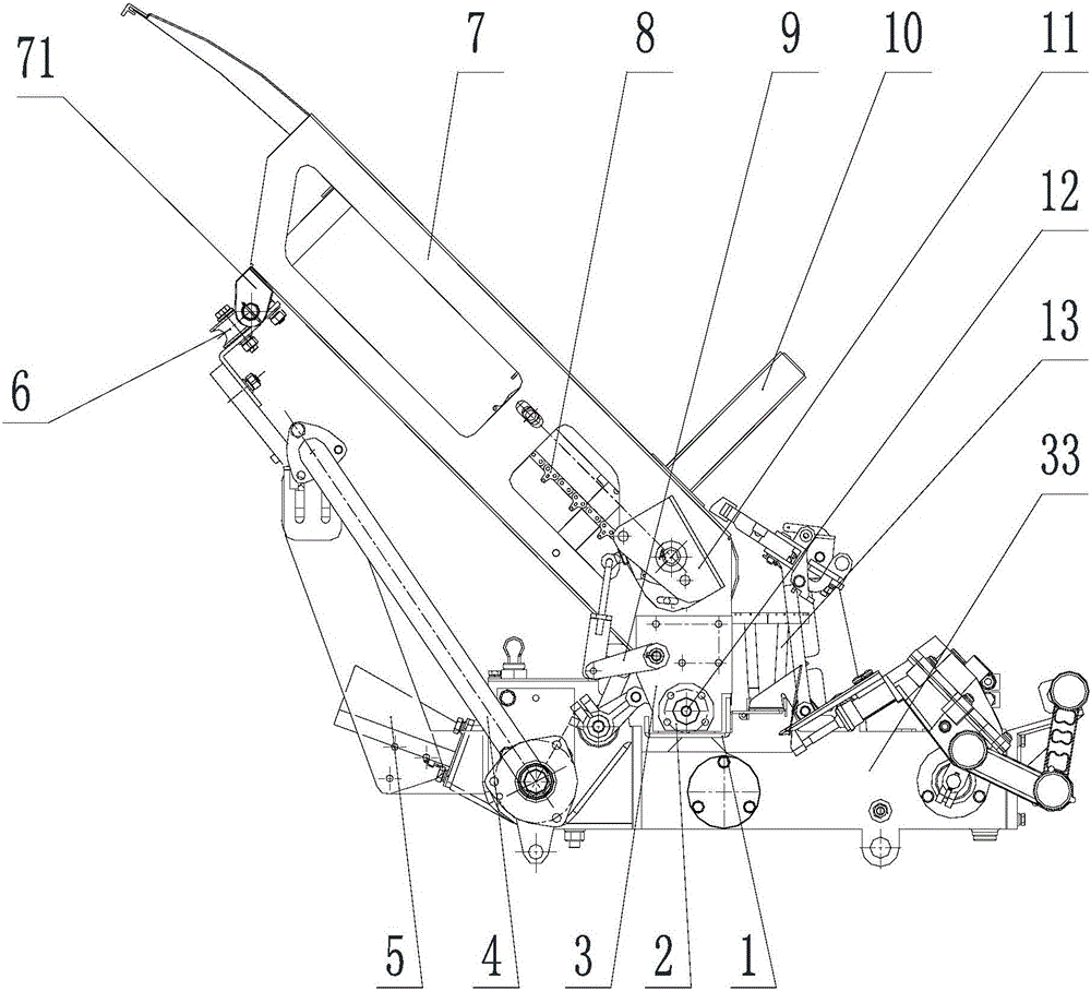 Seedling box structure of pot seedling transplanter