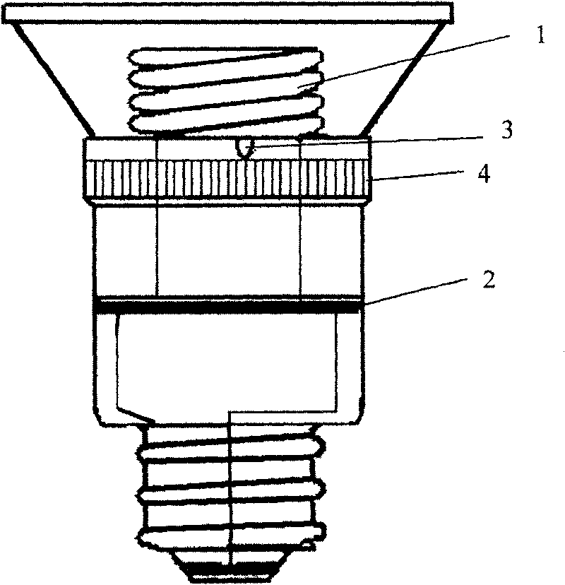 New type non-filament florescent lamp working in brightness arc transition zone