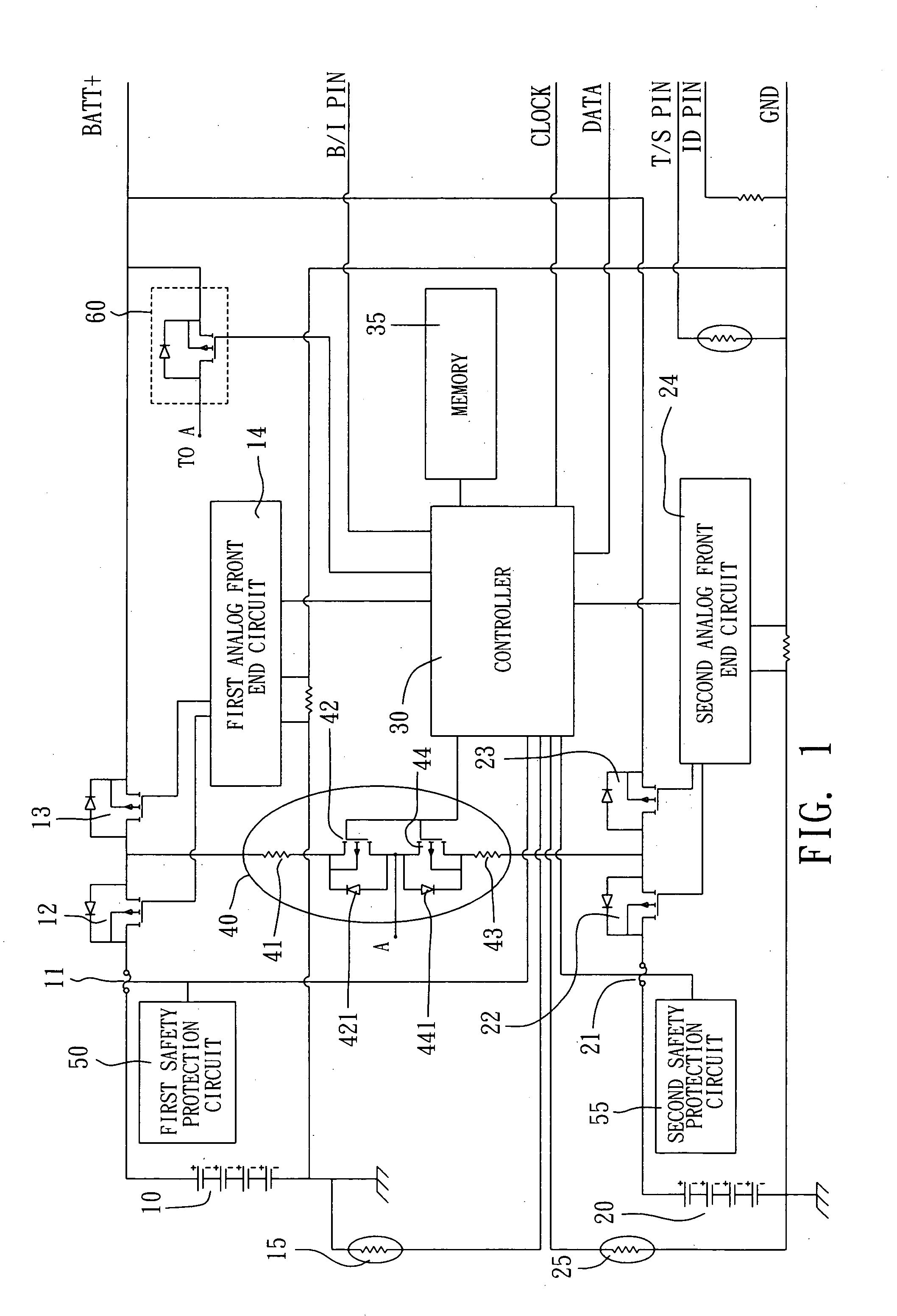 Hybrid battery module with a voltage balancing unit and its charging and discharging method