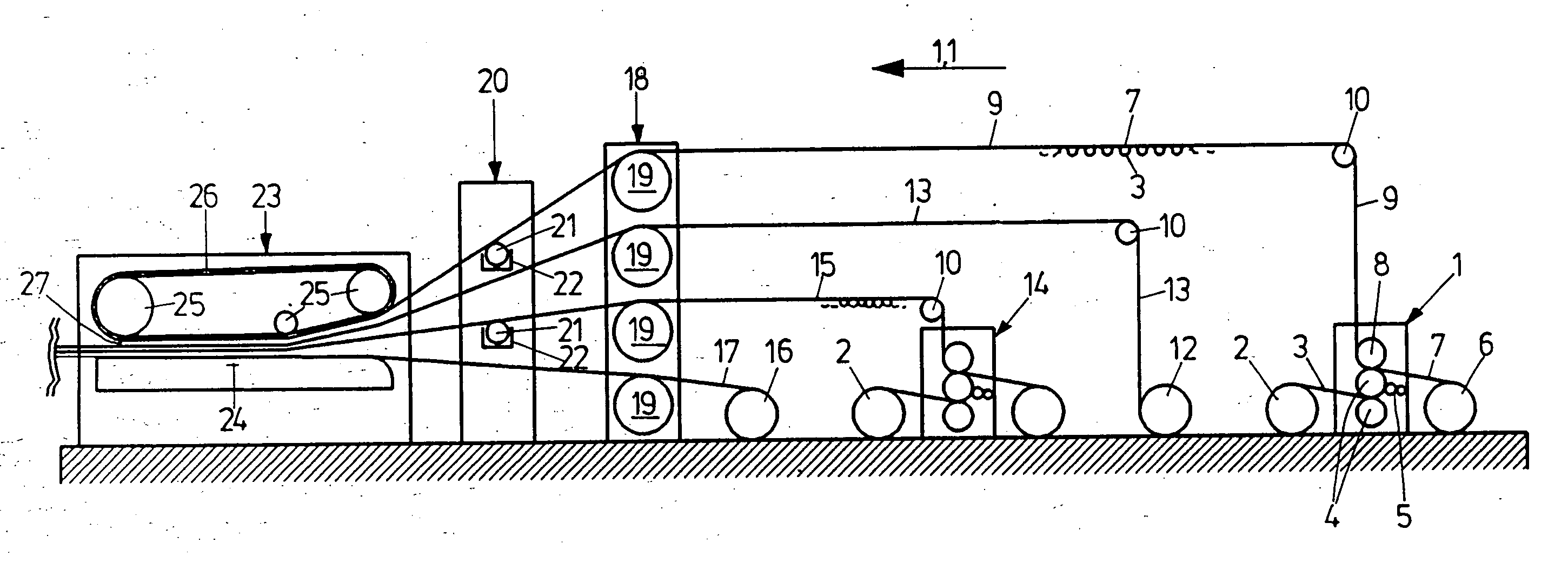 Corrugating machine