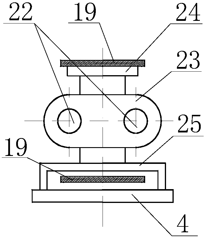 Elevator cable horizontal accelerated bending service life test equipment and test method