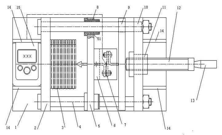 Electronic detector for pressure of accumulator polar group