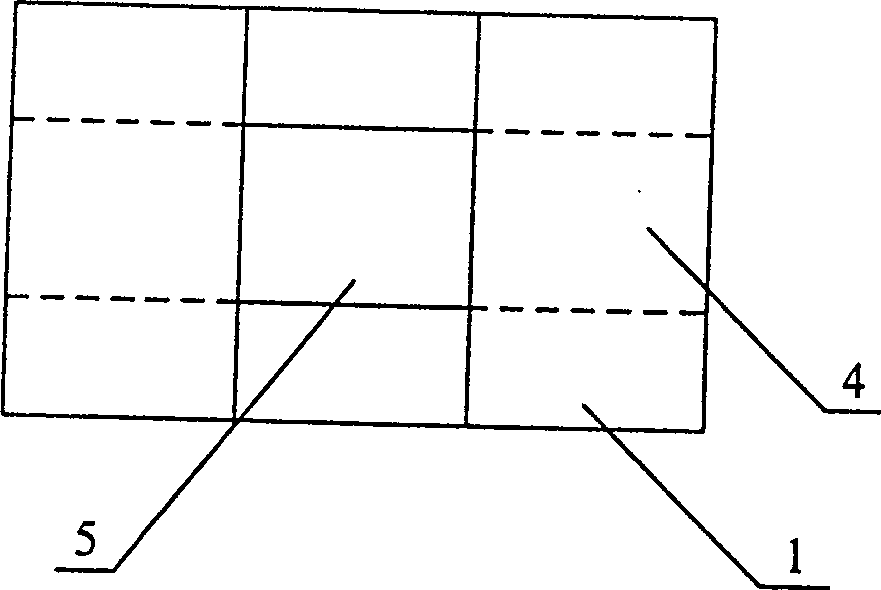 Tripolar field emission display of bridge grating structure and process for preparing same