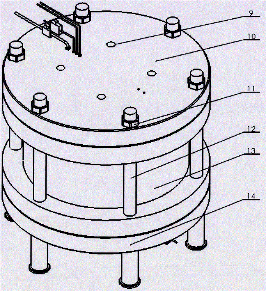 Supercritical carbon dioxide fracturing simulation experiment device