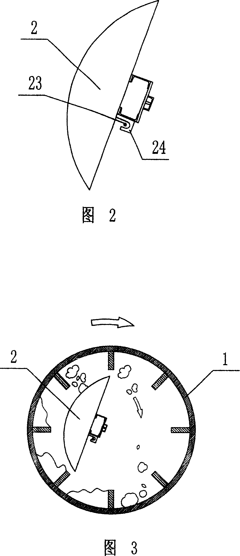 Drum core bend preventing device of barrel fluffer