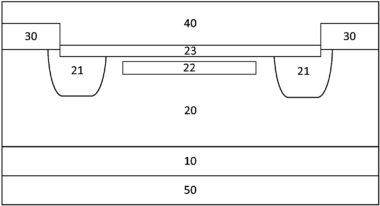 Shallow buried high-voltage Schottky rectifier and manufacturing method thereof