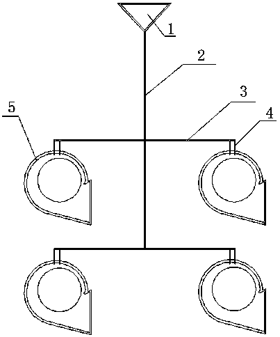 Dedicated rack for volute spraying