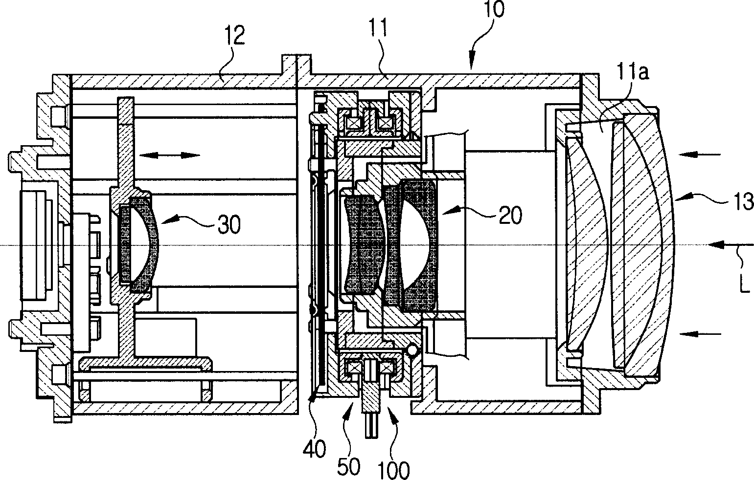 Iris diaphragm device, diaphragm driving device and camera unit including the same, and diaphragm control method