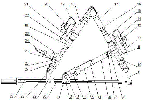 Lower limb fixing mechanism for knee joint replacement