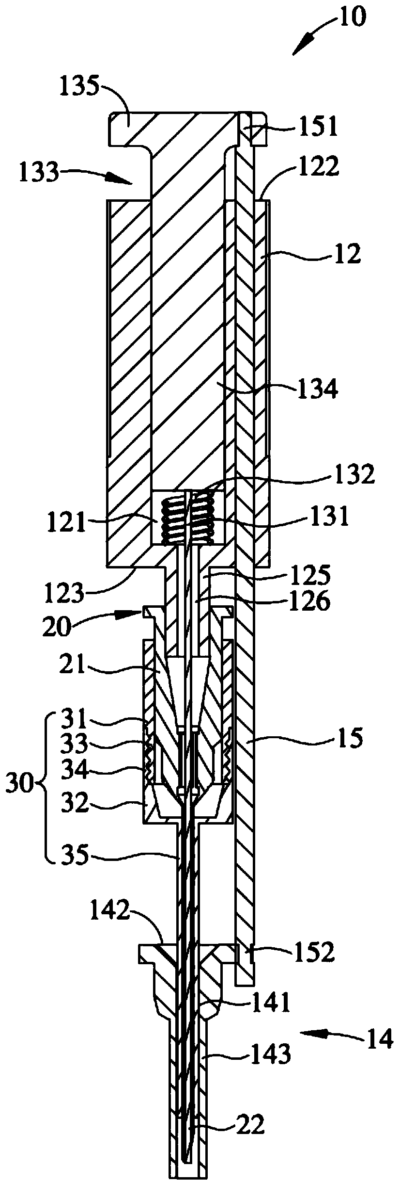 Disposable hair transplant apparatus with needle