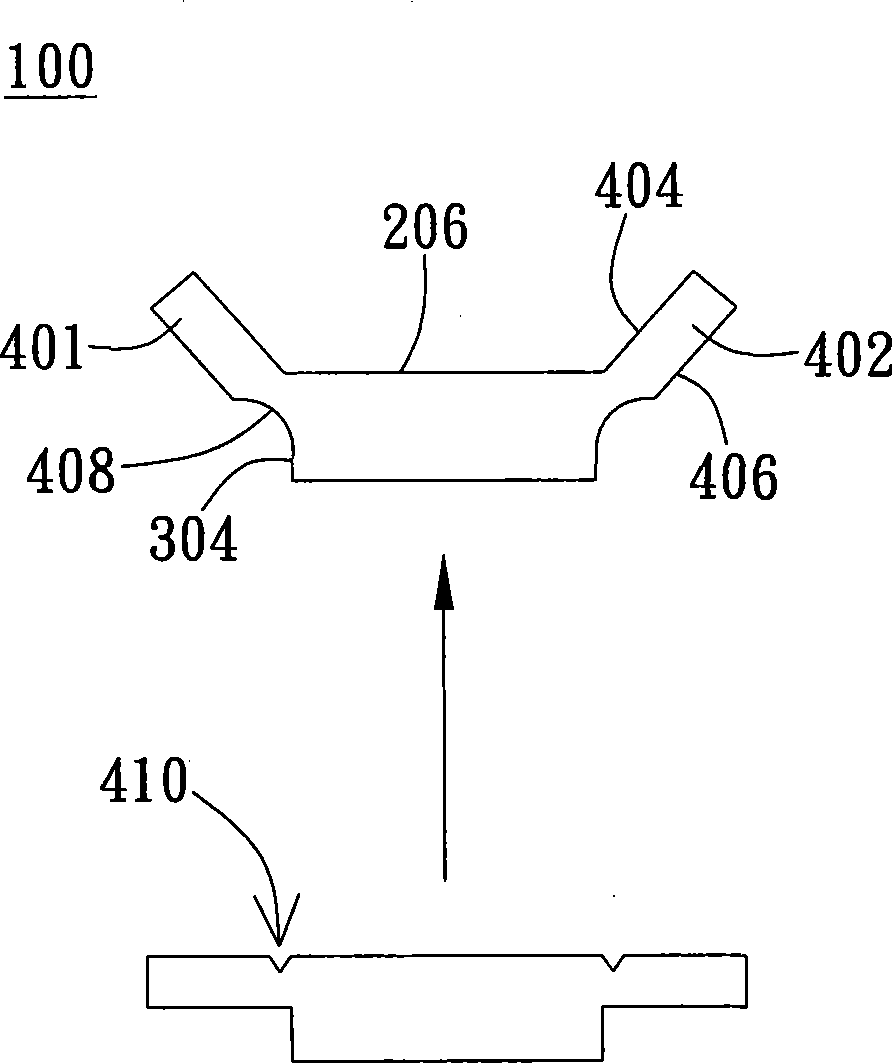 Light-emitting diode structure with metal reflection surface and heat sink