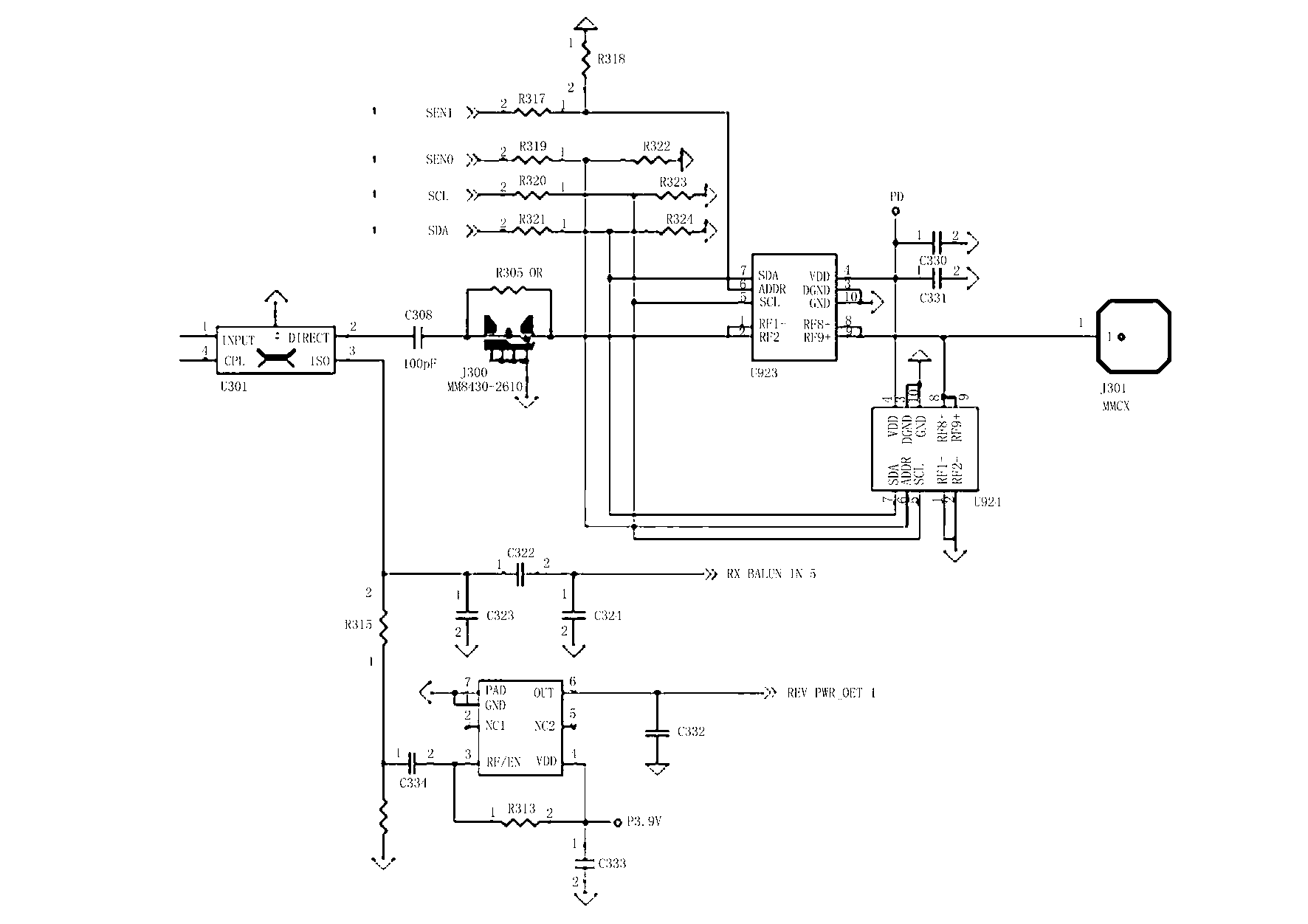 Ultrahigh-frequency RFID (radio frequency identification device) reading and writing module based on self-adaptive tuning technology of antenna