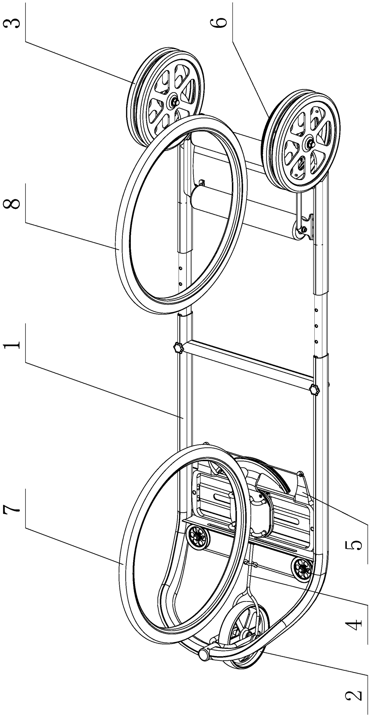 Cable-type bicycle training device