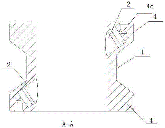 Ultrasonic wave flow rate metering device