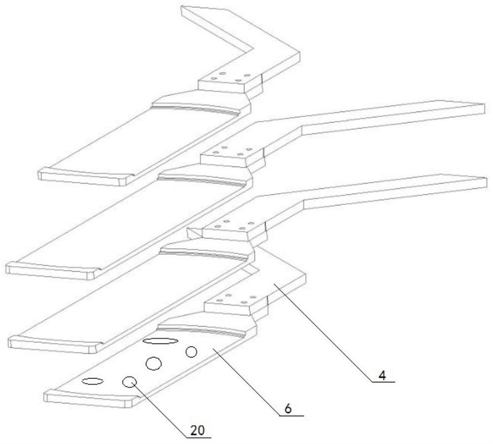 External hanging type cavity for cleaning arm stained with organic solution and cleaning method