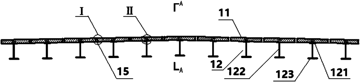 The superstructure of the prefabricated uncapped beam-type composite steel plate girder bridge and its assembling construction method