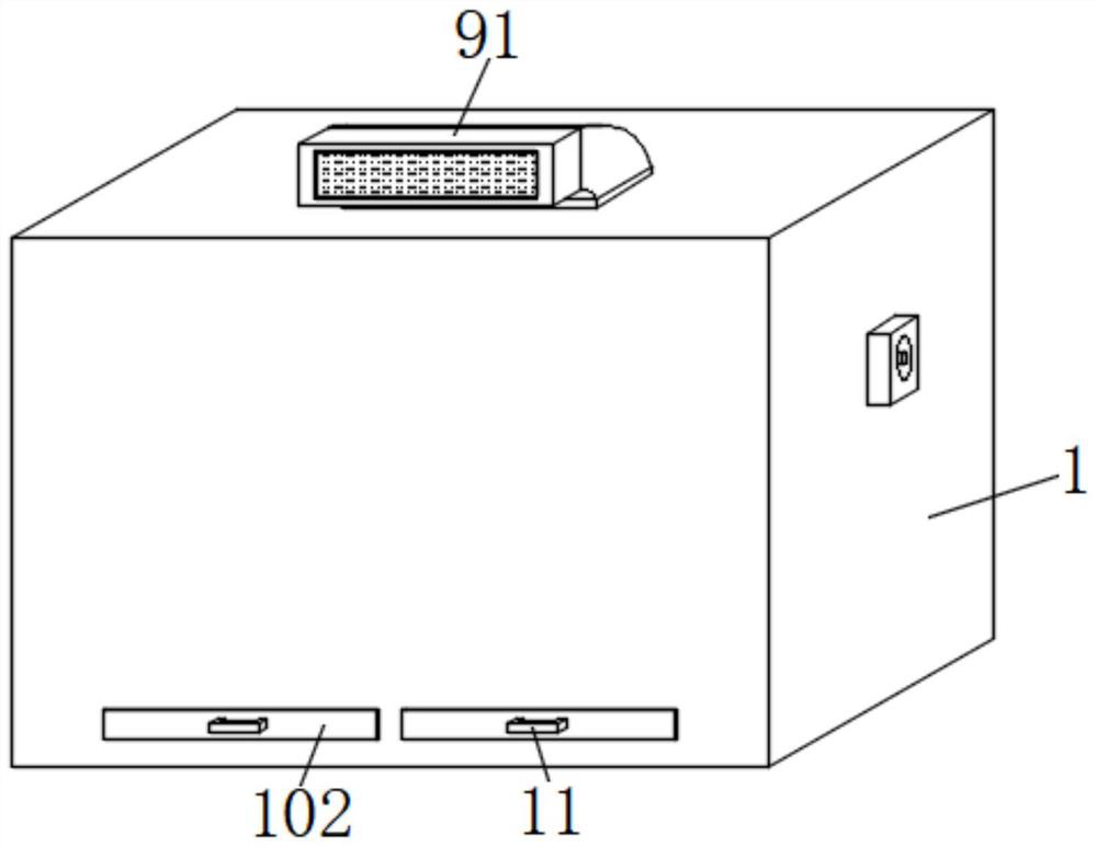 Damp-proof structure of circuit control device for electricity and use method of damp-proof structure