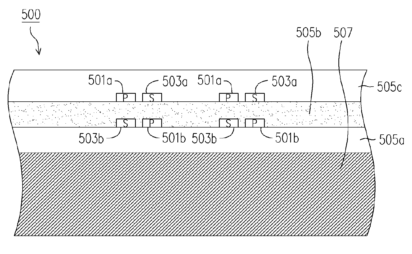 Integrated transformer with stack structure