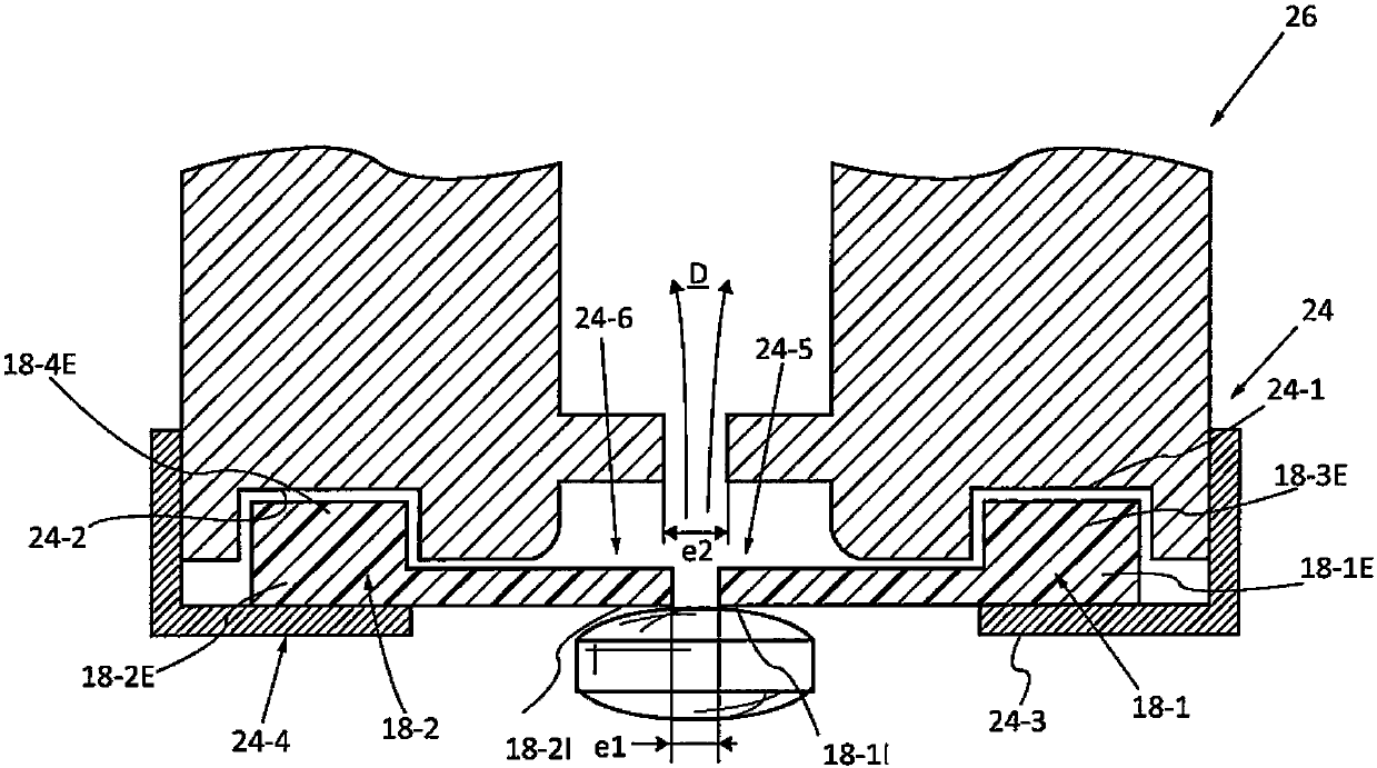 Transfer and spacing module for a tablet handling machine and device incorporating said module