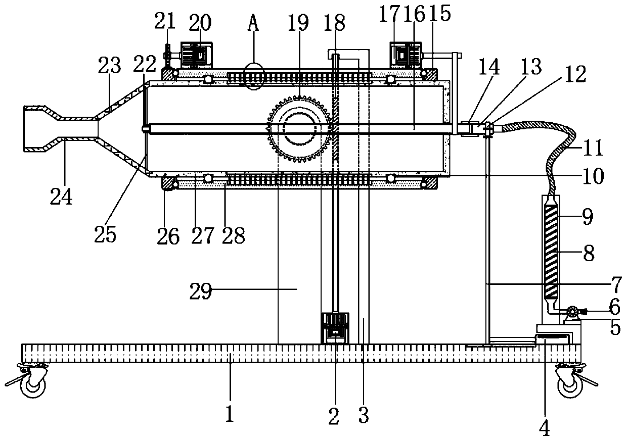 Tea roasting device for tea leaf processing