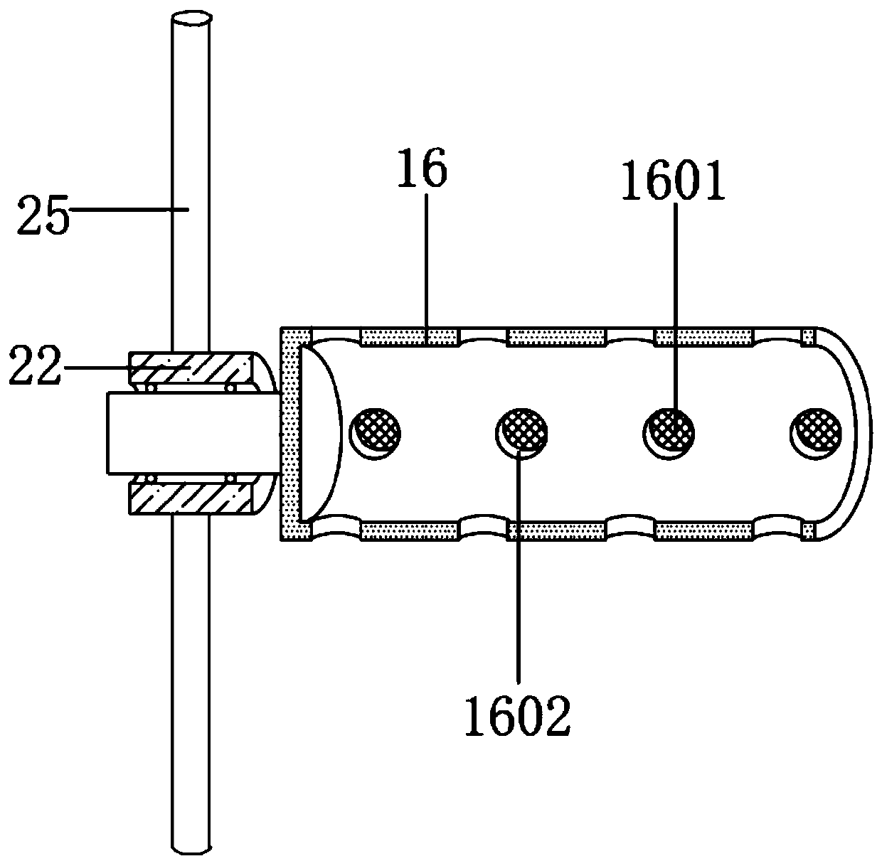 Tea roasting device for tea leaf processing