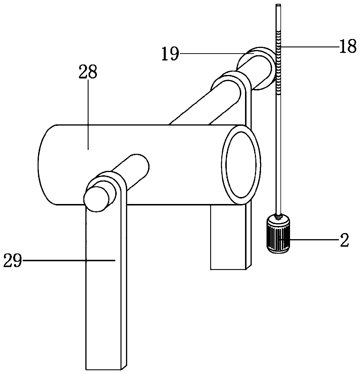 Tea roasting device for tea leaf processing