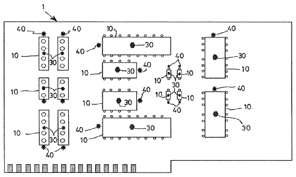 Method for the verification of the polarity and presence of components on a printed circuit board
