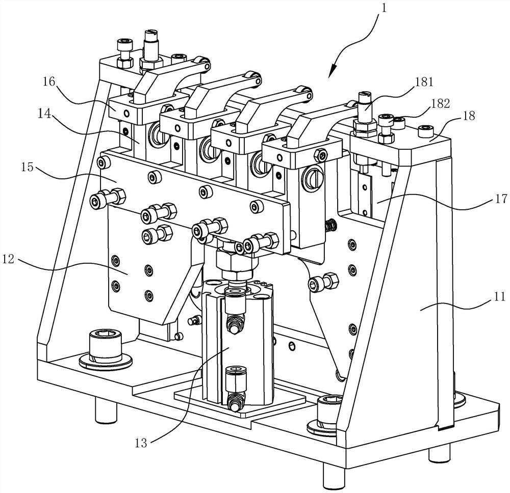 Bending pressure maintaining unit and product bending production line