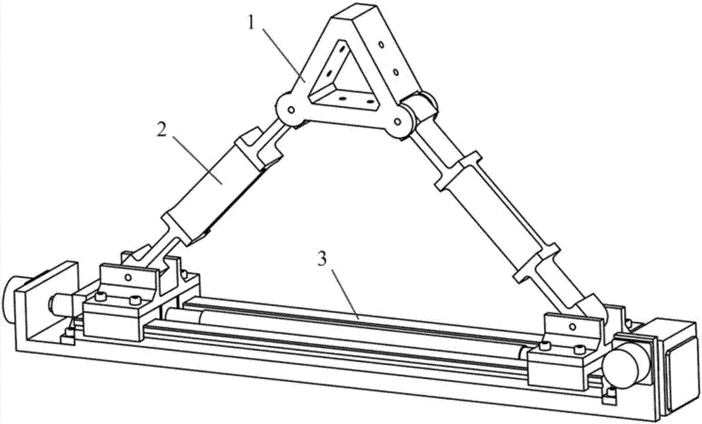 Adjustable reflecting-mirror Bipod flexible support structure, support device and assembling adjusting method