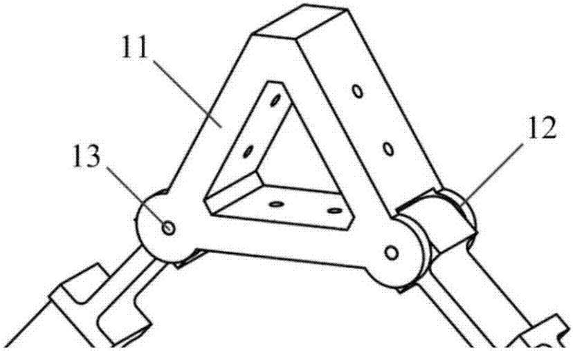 Adjustable reflecting-mirror Bipod flexible support structure, support device and assembling adjusting method