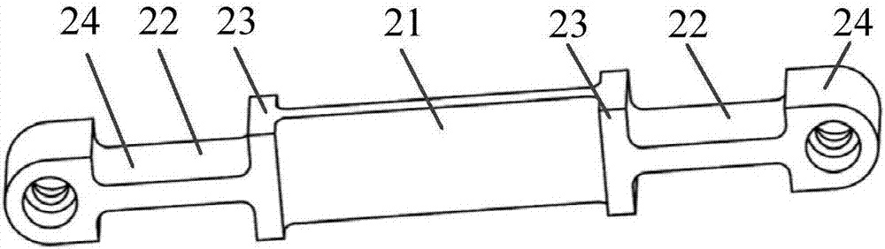 Adjustable reflecting-mirror Bipod flexible support structure, support device and assembling adjusting method