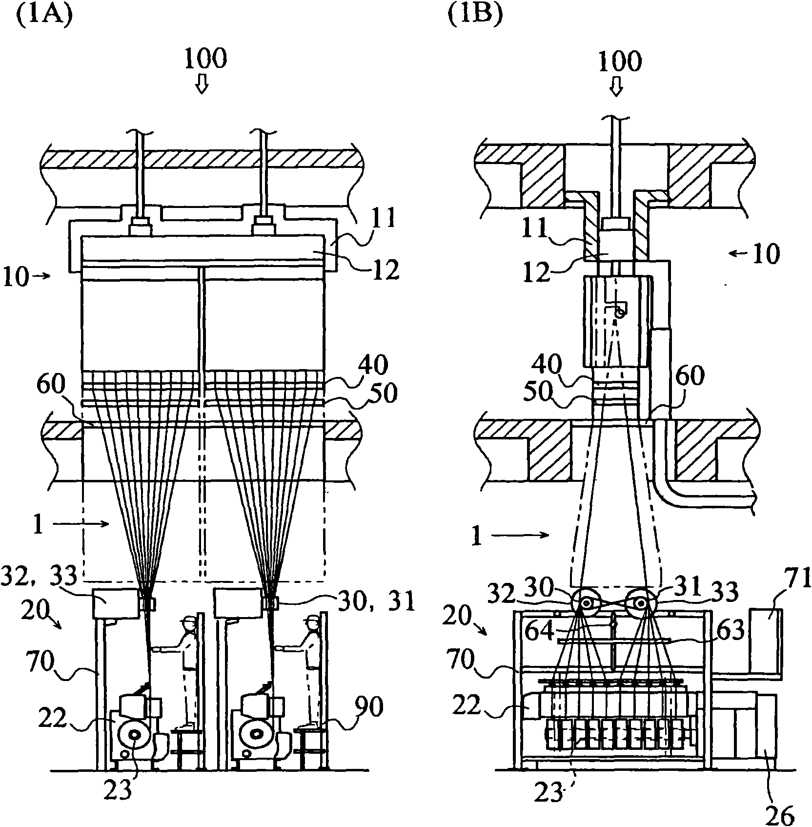 Take-up winding facility