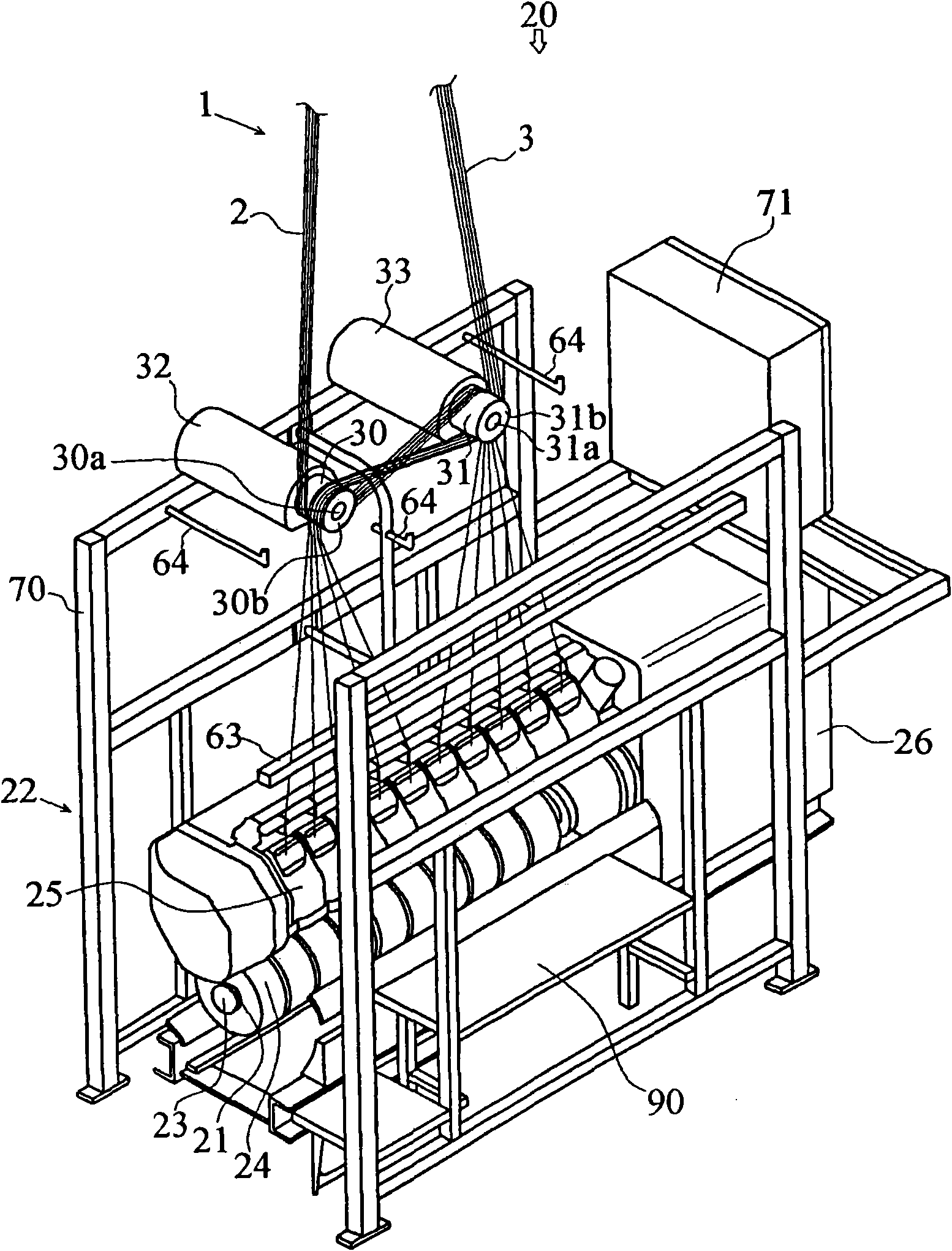 Take-up winding facility