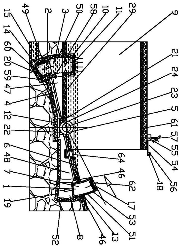 Usage method of automatic flood control device for highway tunnel building