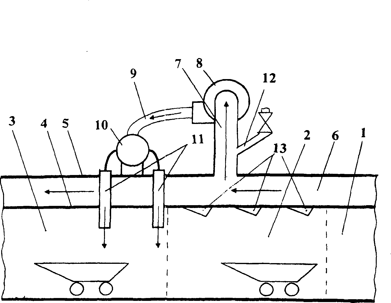 Tunnel kiln for firing ceramic items