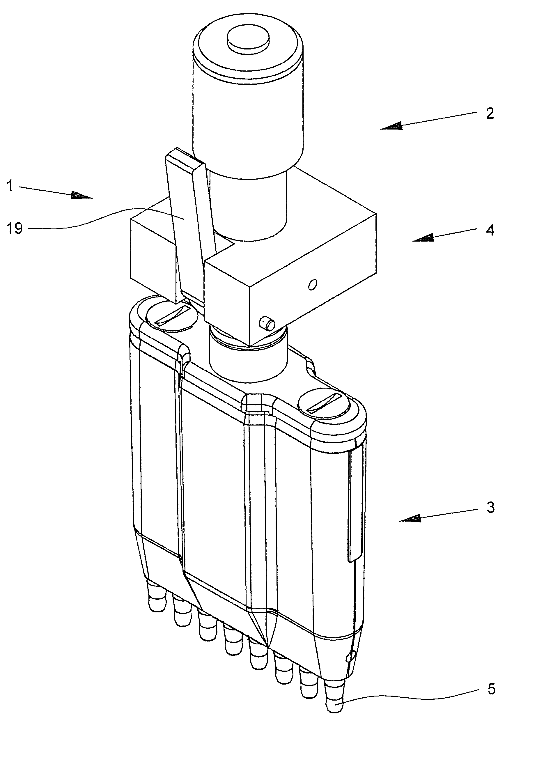 Piston-operated pipette with interchangeable displacement unit