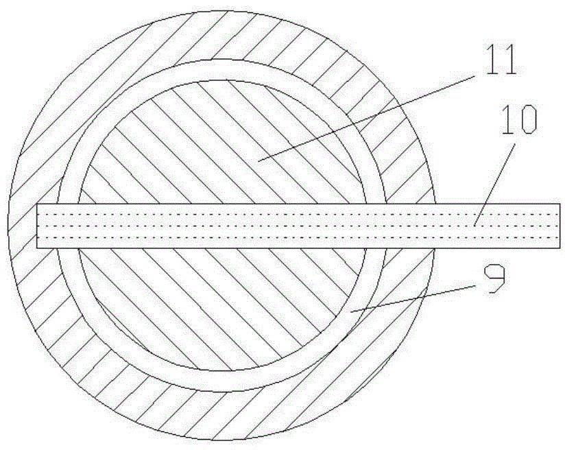 Chain type pipeline throat area adjusting system