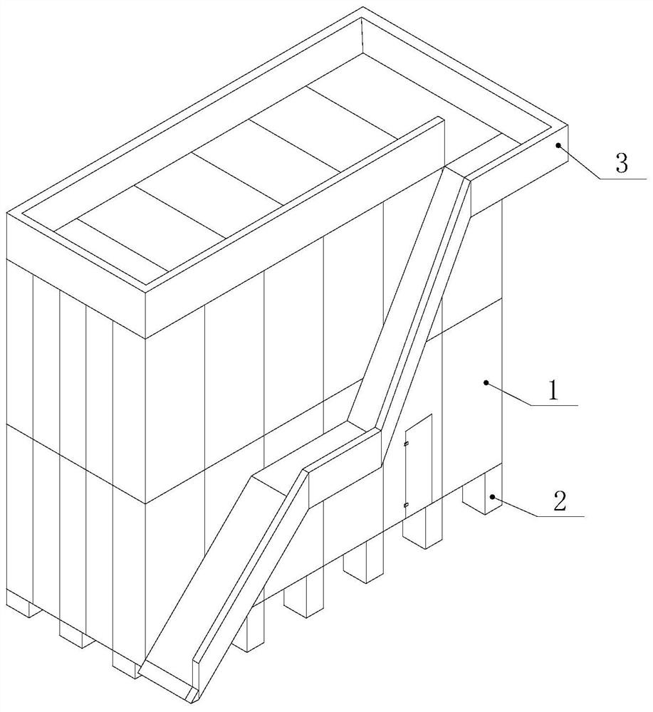 A modular containerized data center computer room