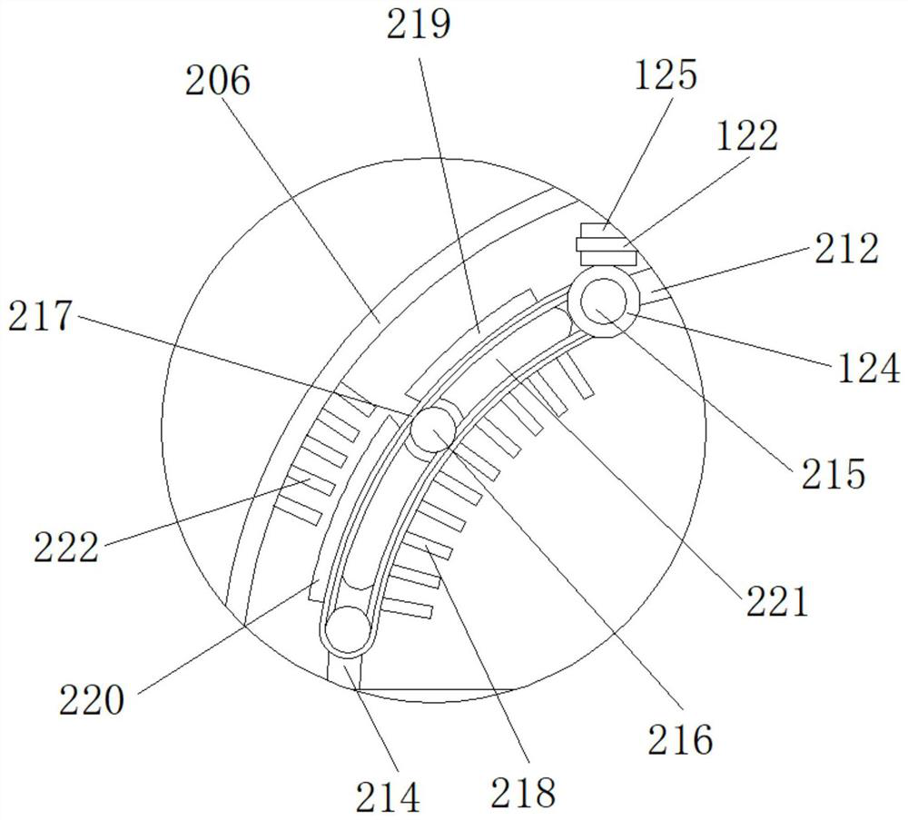 A step-by-step brushing device for puttingty on the bottom of an iron pan