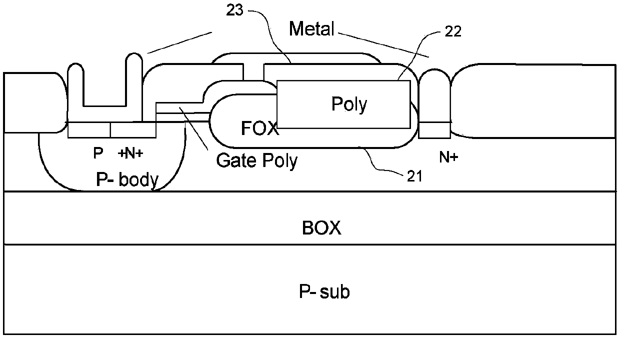 SOI device structure