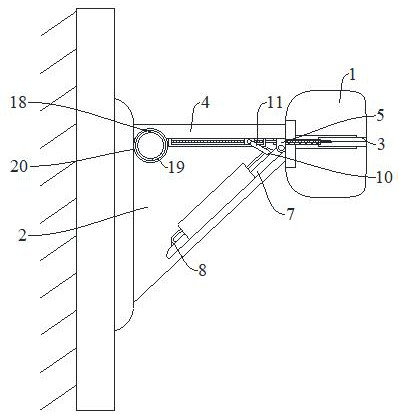 A wall-mounted concealed power distribution equipment for medical institutions