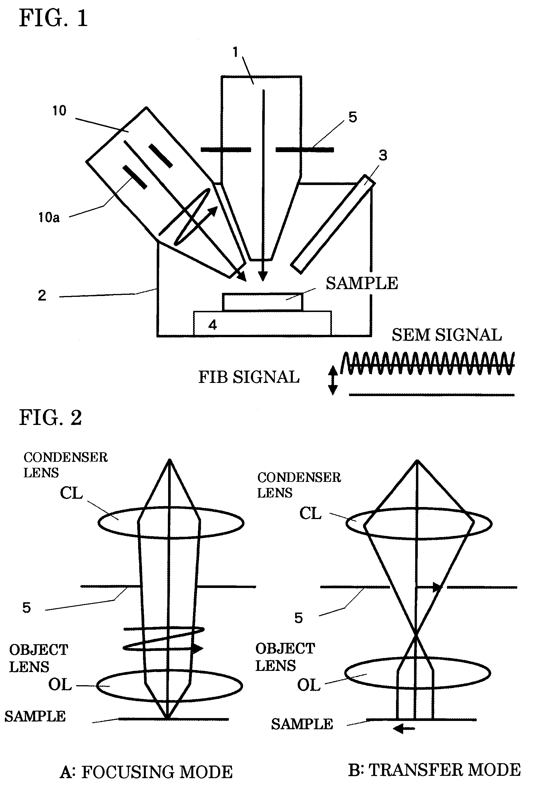 Composite system of scanning electron microscope and focused ion beam