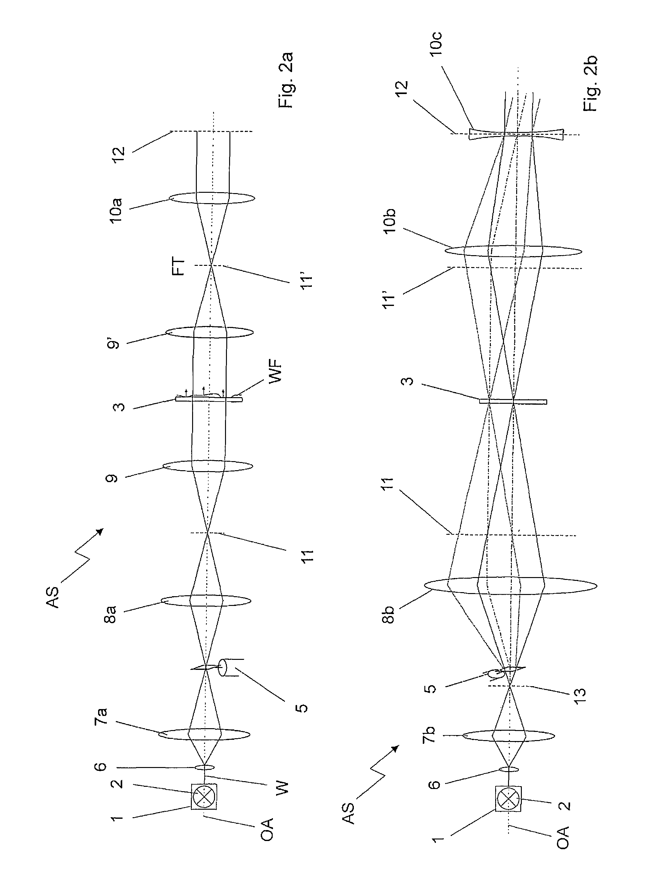 Holographic projection device for the reconstruction of scenes