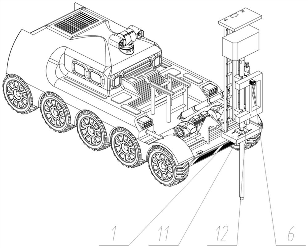 Geological survey device for underground adverse engineering