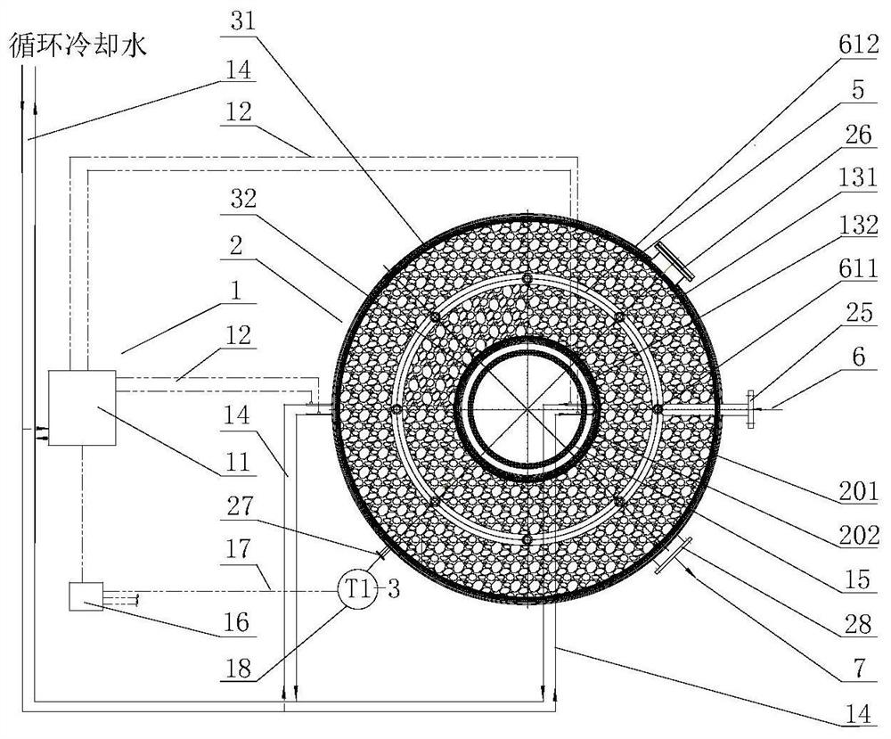 Gasification cracking device based on electric induction heating and method for preparing sulfur gas