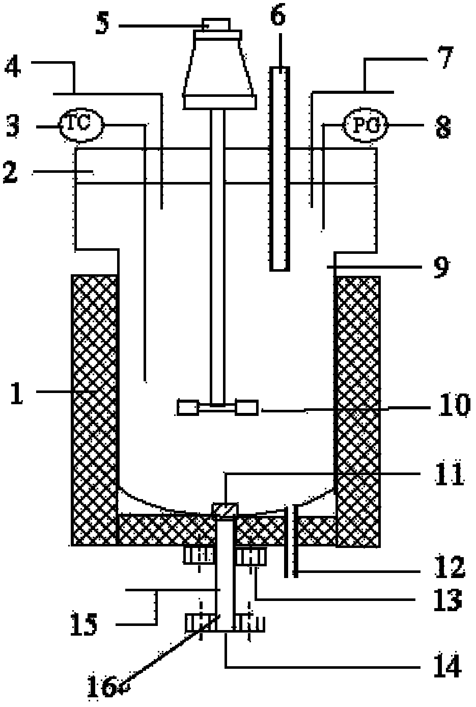 High-temperature high-pressure autoclave and using method thereof