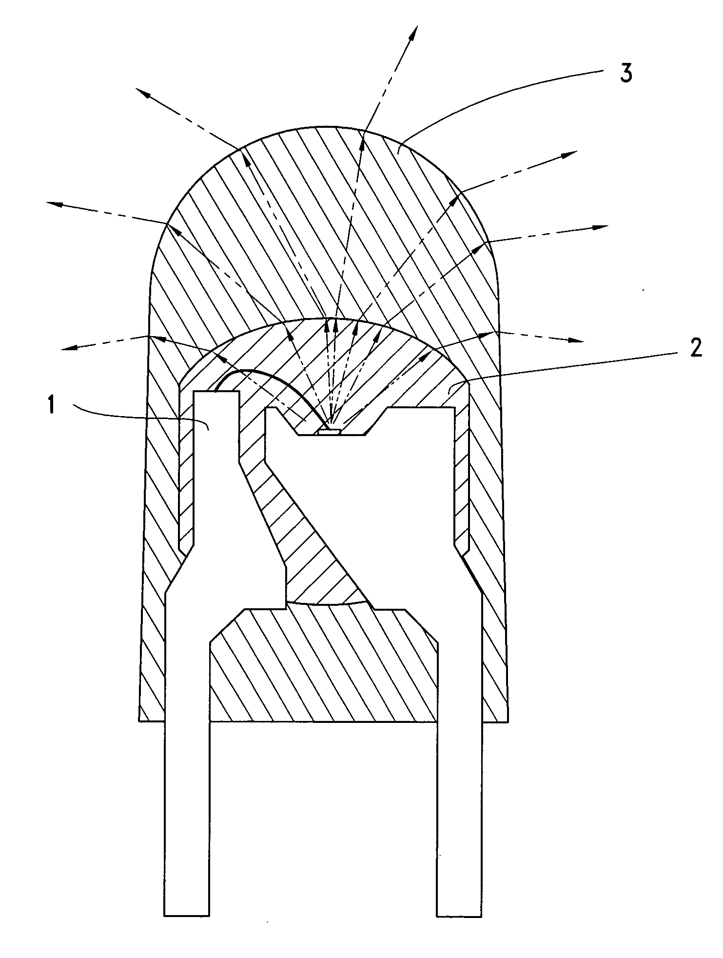 Pre-molded LED light bulb package